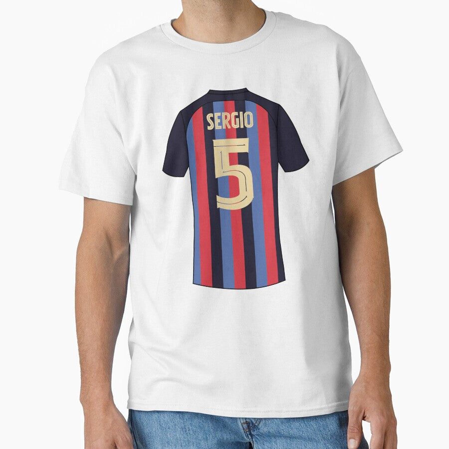 Sergio busquets Barcelona football jersey number 5 by Justtrendytees
