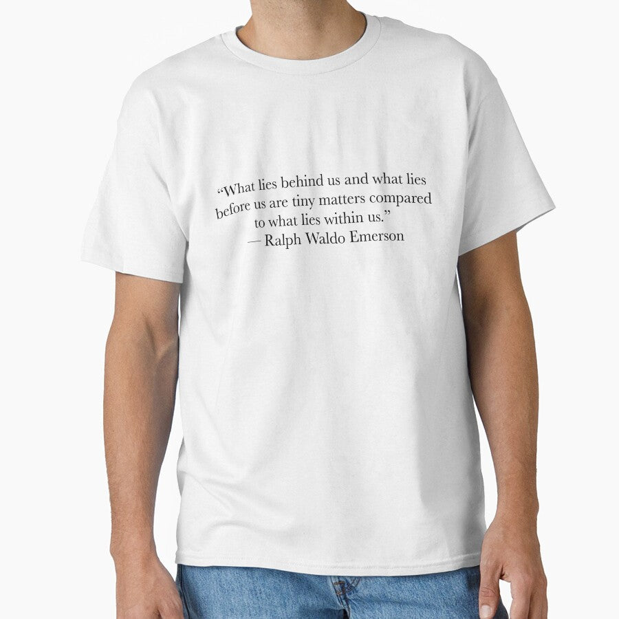 Ralph Waldo Emerson Quote – What Lies Within Us Typography Design by The Prose Atelier