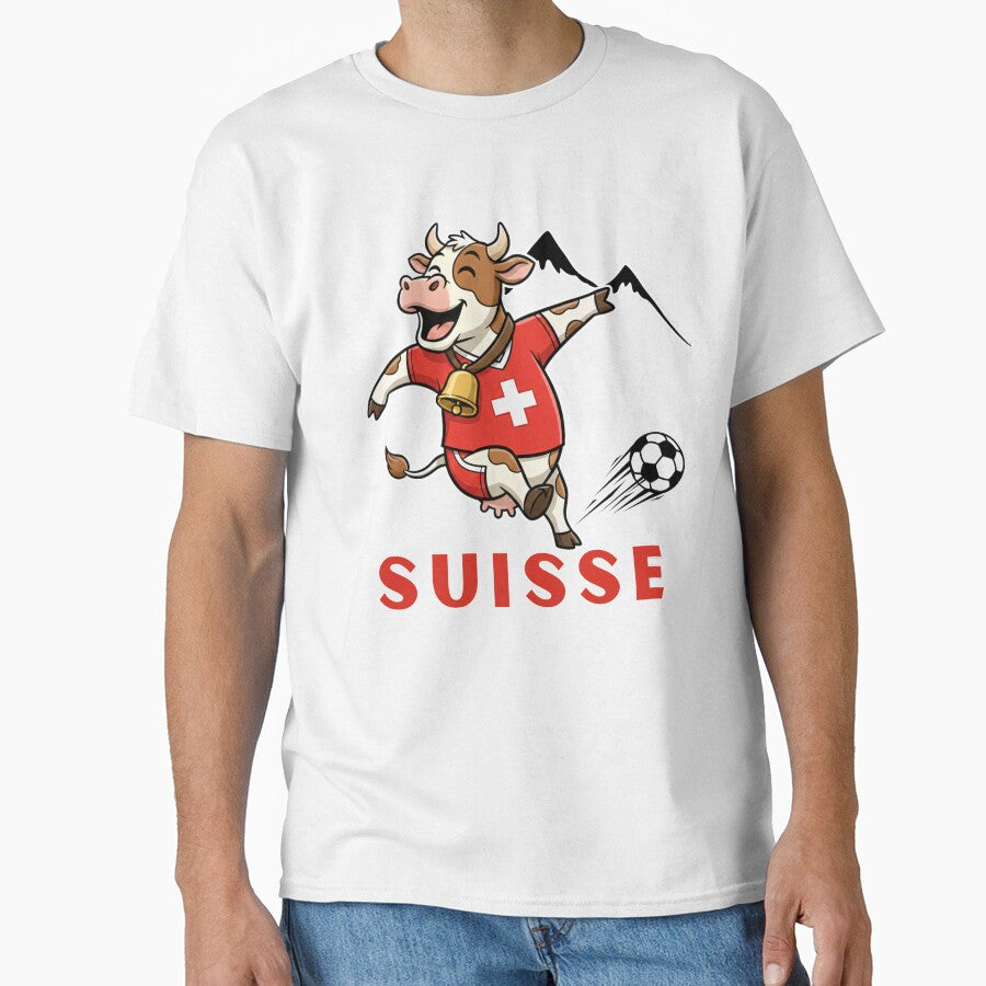 Suisse Soccer Fan - Funny Cow Switzerland Football Alps - Game Supporter Swiss Team by BeaverFriends