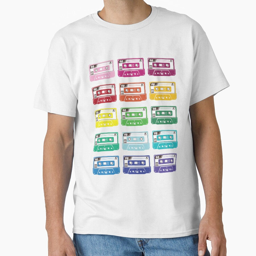 Colorful Cassette Tapes, 80s, Retro Mix by ScarletCrownArt
