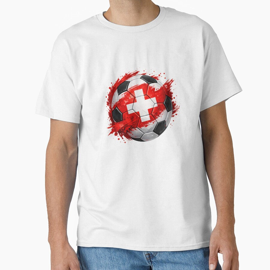 Swiss Soccer Spirit – Switzerland Flag Football Design by RolMerch