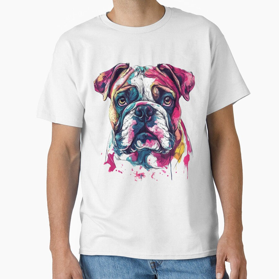 Bulldog – Cute & Colorful Dog Illustration by InkDreamMotion