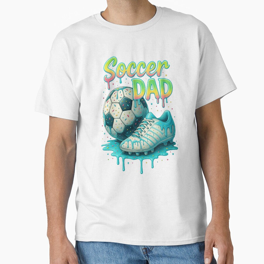 Soccer Dad Sprinkles Drip White Cleats Funny Father s Day by TalalosART