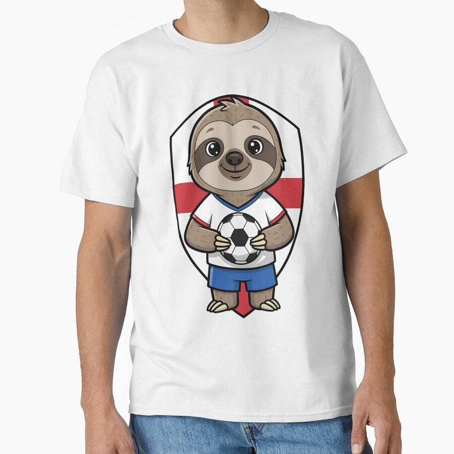 England Sloth Football Soccer Fan by k3rstman1