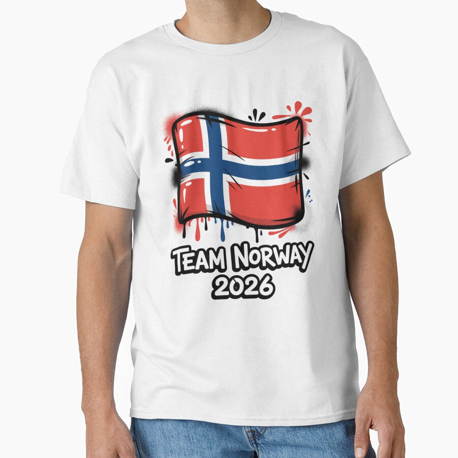 Team Norway 2026  Soccer Fan T-Shirt V6 by DBWStudios