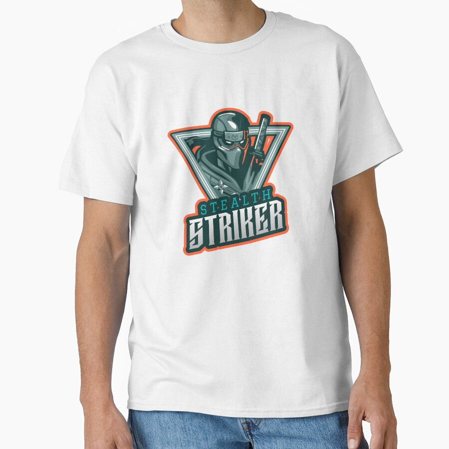 Stealth Striker Soccer Ninja Novelty Design T-Shirt by kashthreads