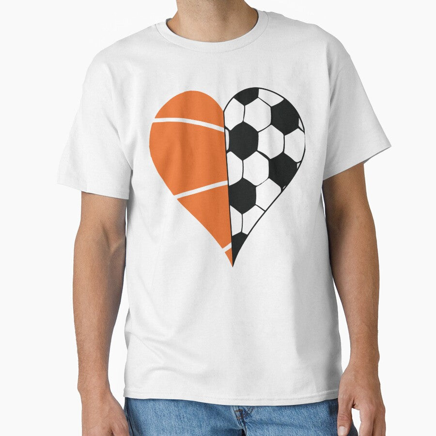 Soccer Basketball Ball Heart by DesignDenDo ⭐⭐⭐⭐⭐