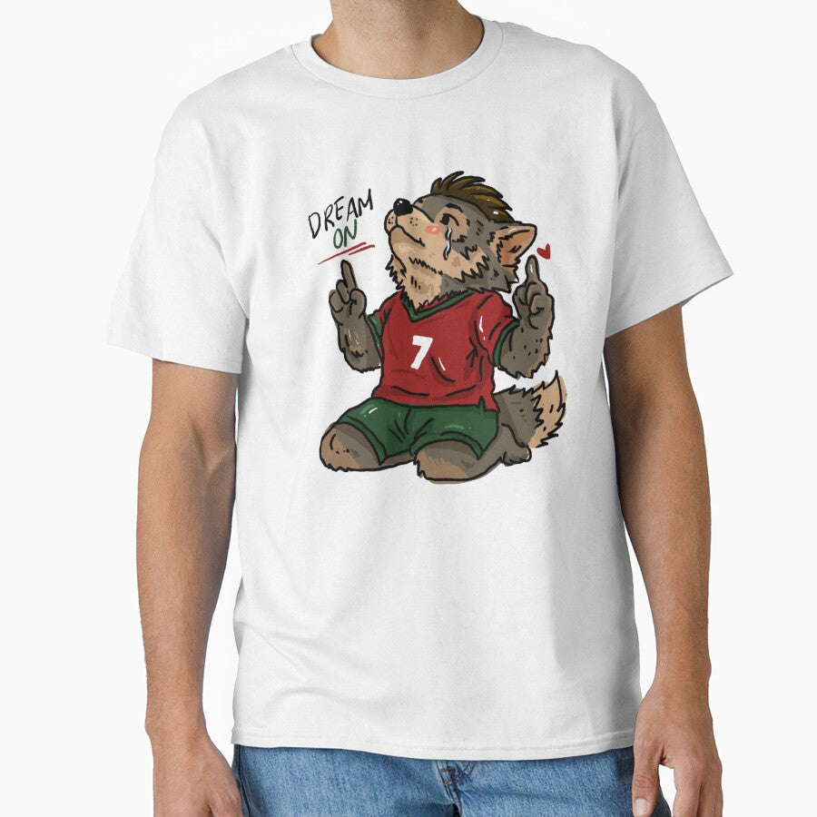 Portugal Dream On Wolf Football Fan Sticker | World Cup 2026 Animal Hat by chupichapa
