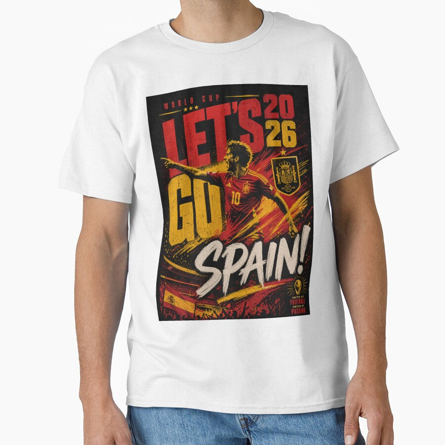 World Cup 2026 | Let’s Go Spain Distressed Graphic by Jandedan