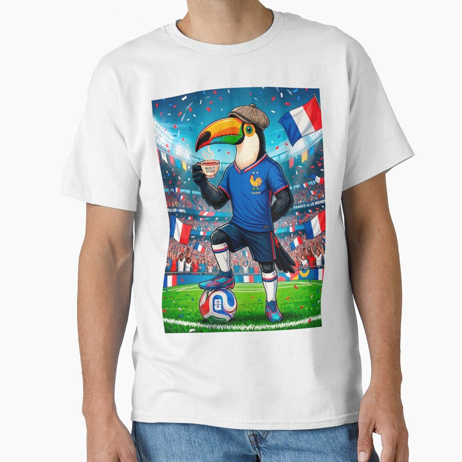 Brazilian Toucan France Soccer Fan – Funny Football Bird Art by Breezy Studio