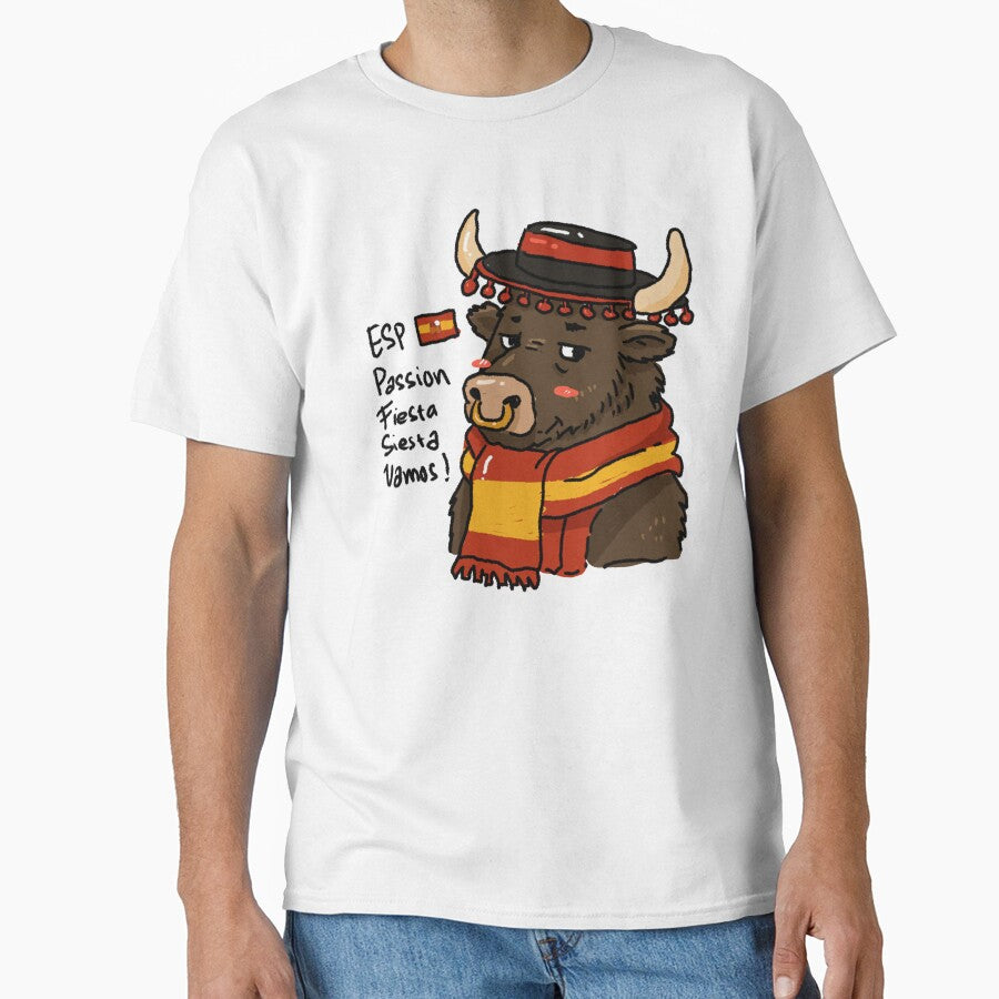 Awkward Animal Hat Club – El Toro | Funny Spain Bull Football Fan by chupichapa
