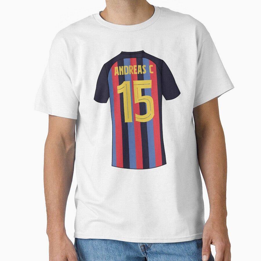 Andreas Christensen Barcelona football jersey number 15 by Justtrendytees