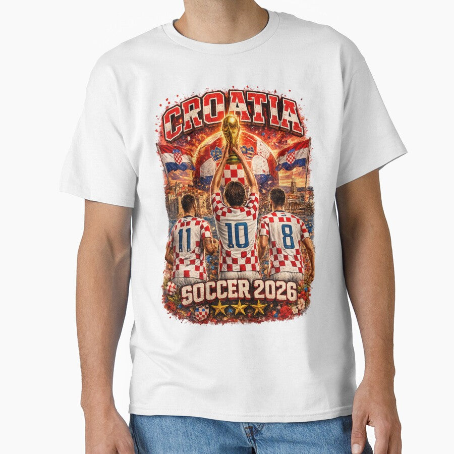 Croatia Soccer 2026 Shirt – Croatian Football Fan Gift by UrbanPrintVibes