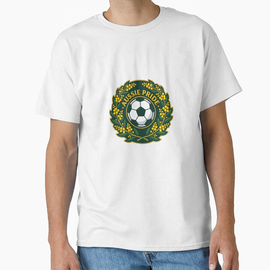 Aussie Pride Soccer Emblem – Australia Football Supporter by Imaginationbeyond