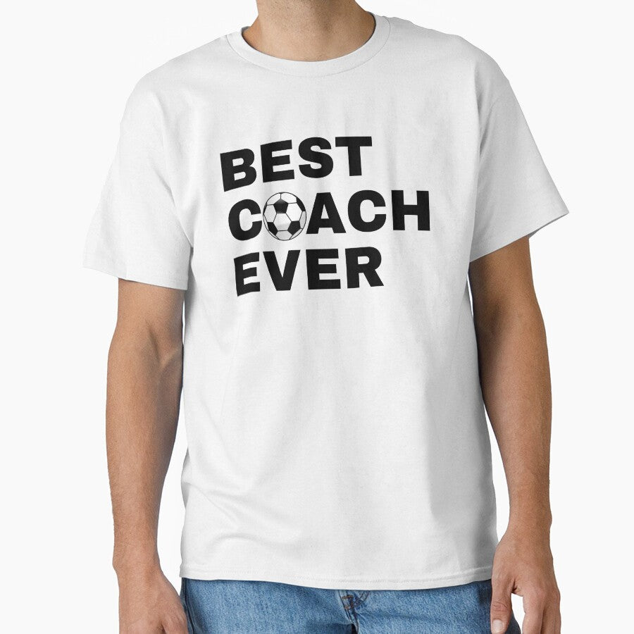 Best Coach Ever Soccer (Football) - Black by GymWearDepot