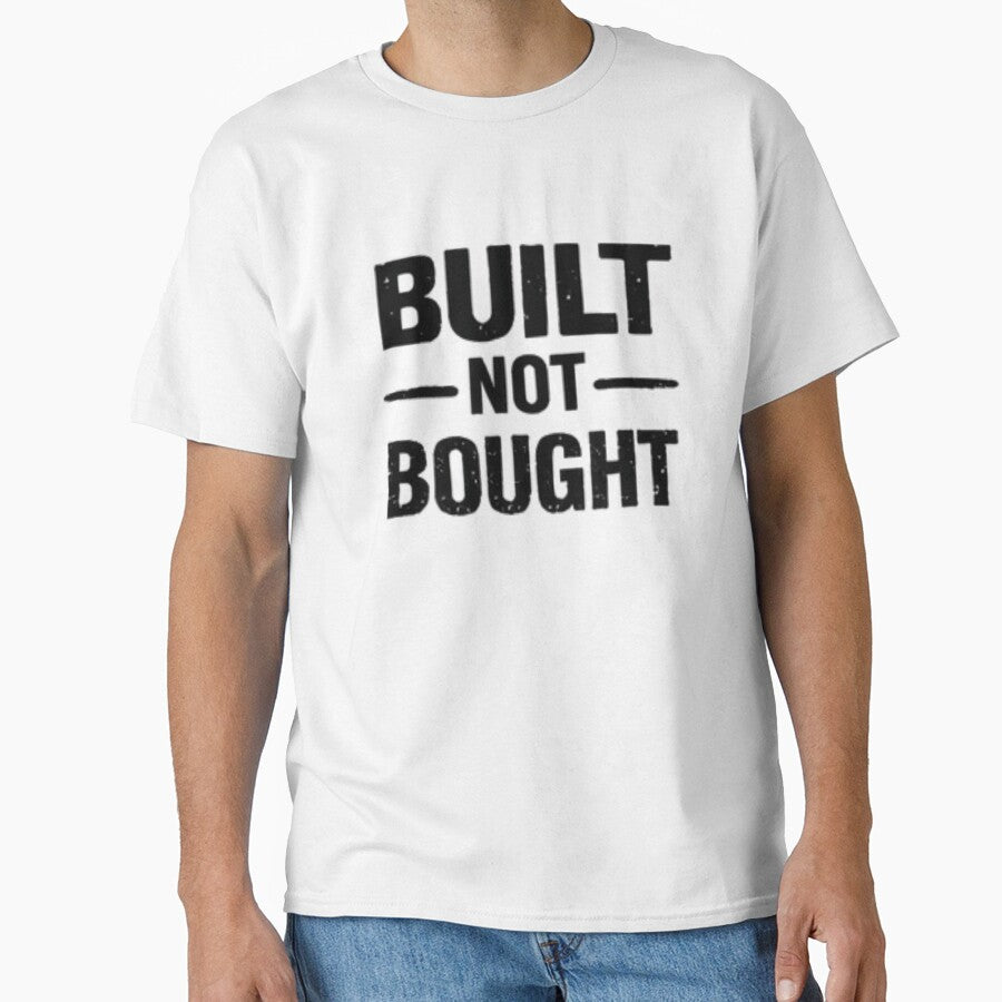 Built Not Bought Gym Motivation Quote by MoodThread