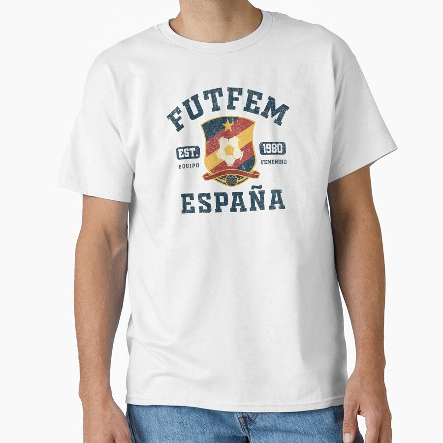 Spain Womens Football Fan Shirt - FutFem (college style) by Numero14