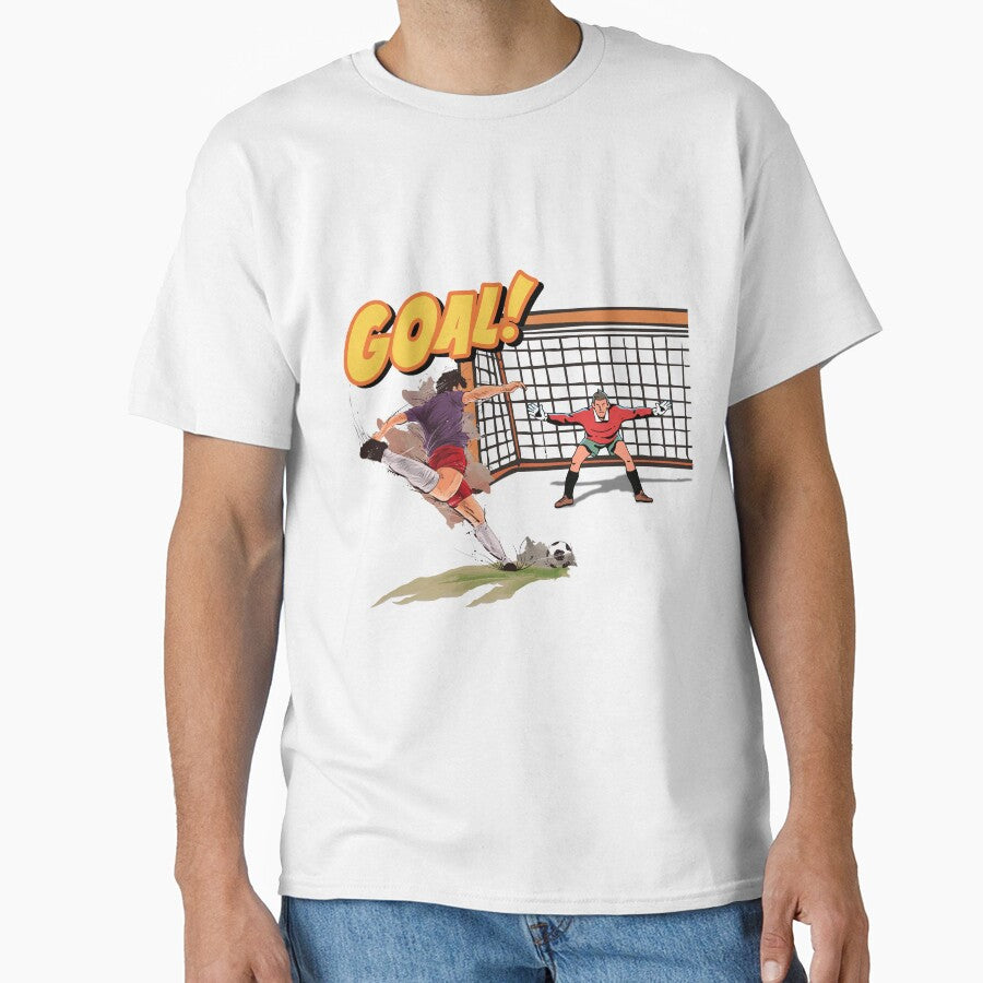Vintage Comic Style Soccer Goal Graphic by E20STUDIO