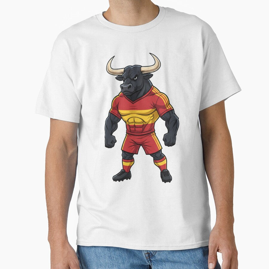 Powerful Spanish Bull Football Mascot 2026 by ArtByKatti