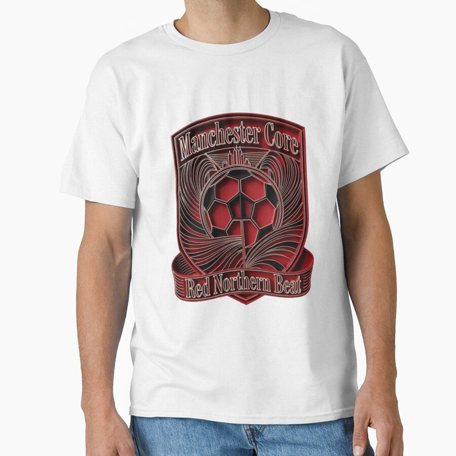 Northern Soul Manchester Core Tee & Red Beat Mug – Ultimate Soccer City Pride Set by YMLux