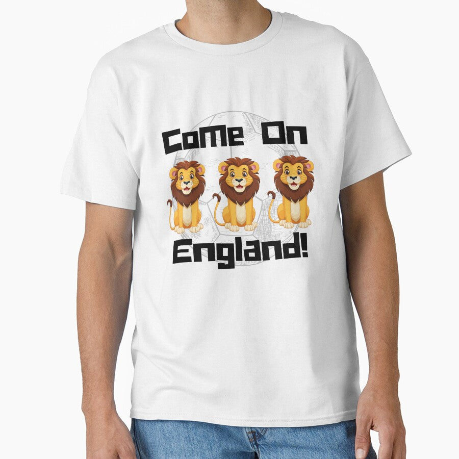 Come On England Lion Print by kirkytracy