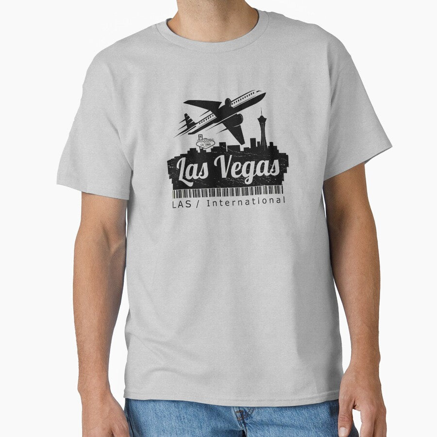 Las Vegas. USA. City airport. Urban skyline. Retro travel print. by Wecre8