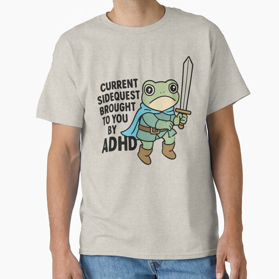 Current Sidequest ADHD Frog Warrior Adventure Meme by Zhaar