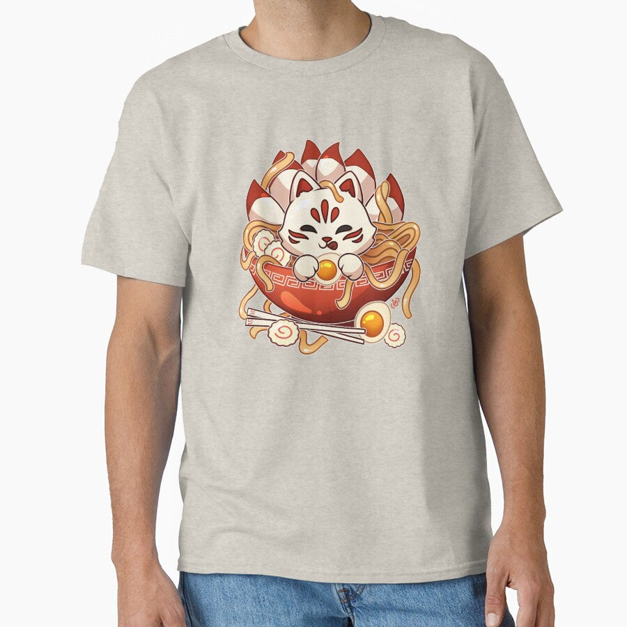 Kitsune Udon Bowl by heysoleilart