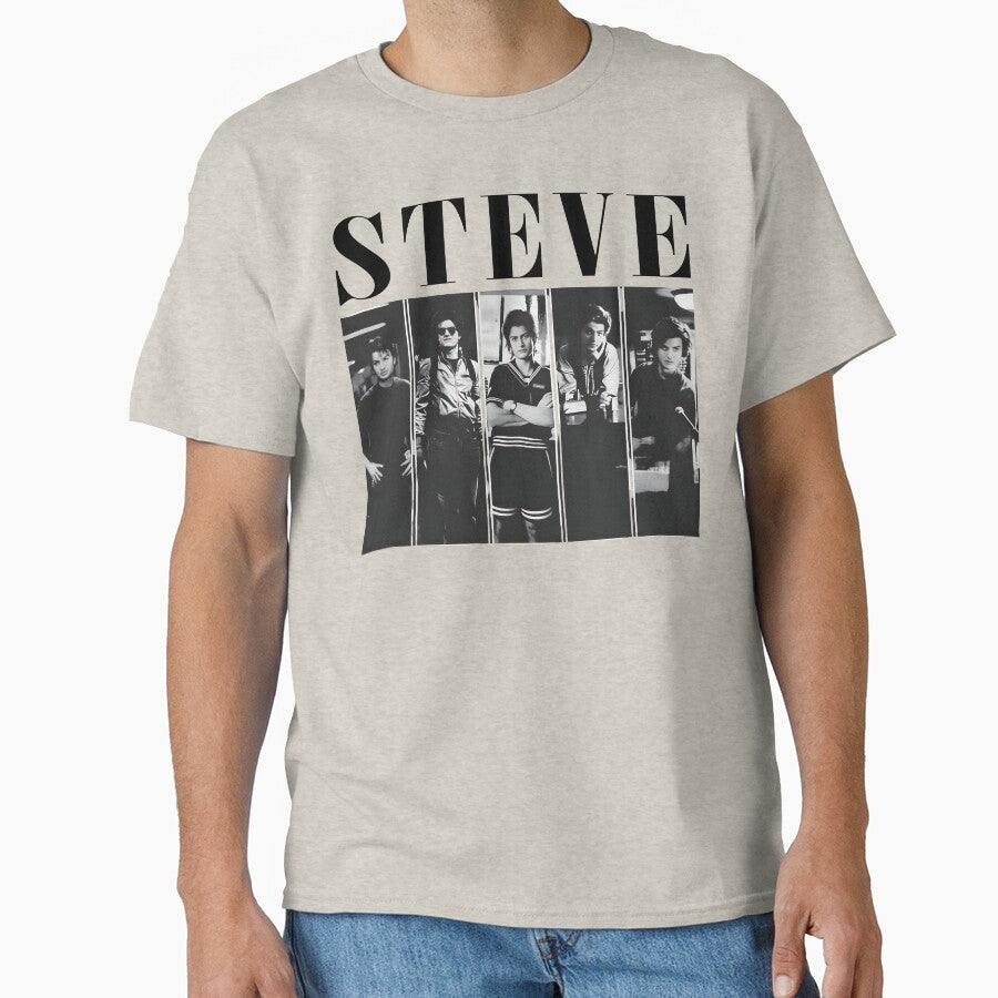 Steve Harrington Vintage Bootleg T-Shirt – Retro 80s Fan Art Tee Inspired by Joe Keery, Classic TV Series Unisex Graphic Top by thudoando