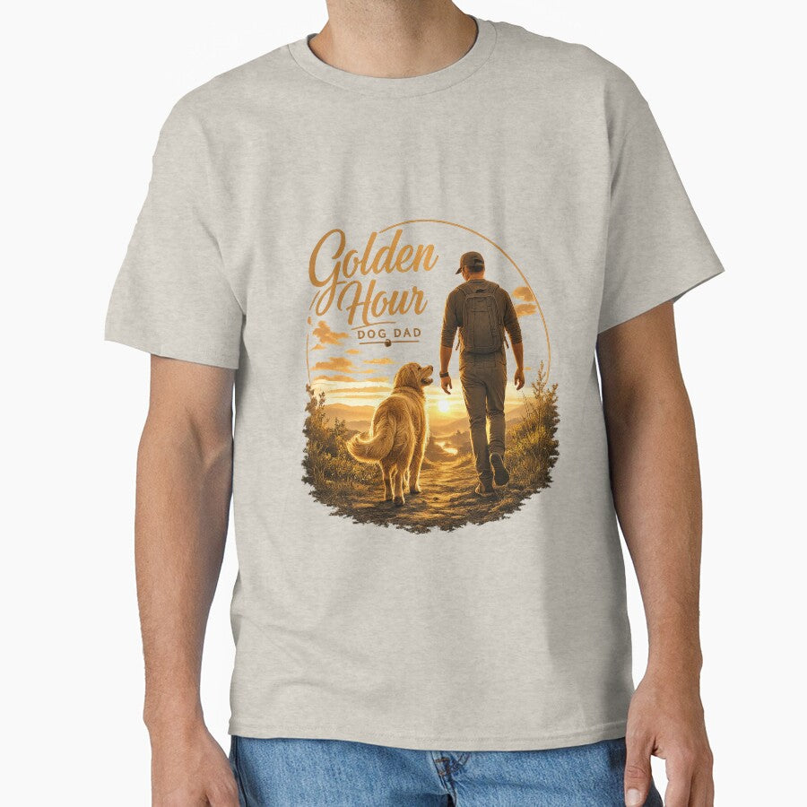 World Cup 2026 Dog Dad Champion Golden Retriever Kawaii Soccer T-Shirt by Ashley critters
