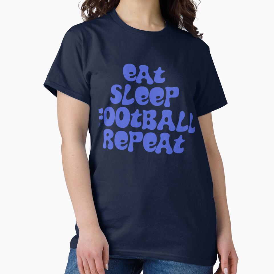 Eat Sleep Football Repeat by Hello Bee Bee