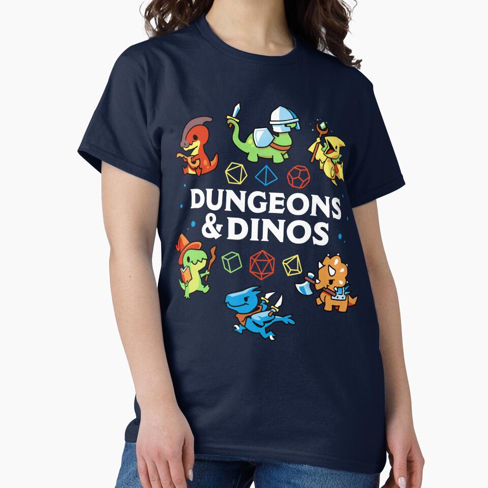 Dungeons And Dinos - Cute Dinosaurs and Dice by Snouleaf