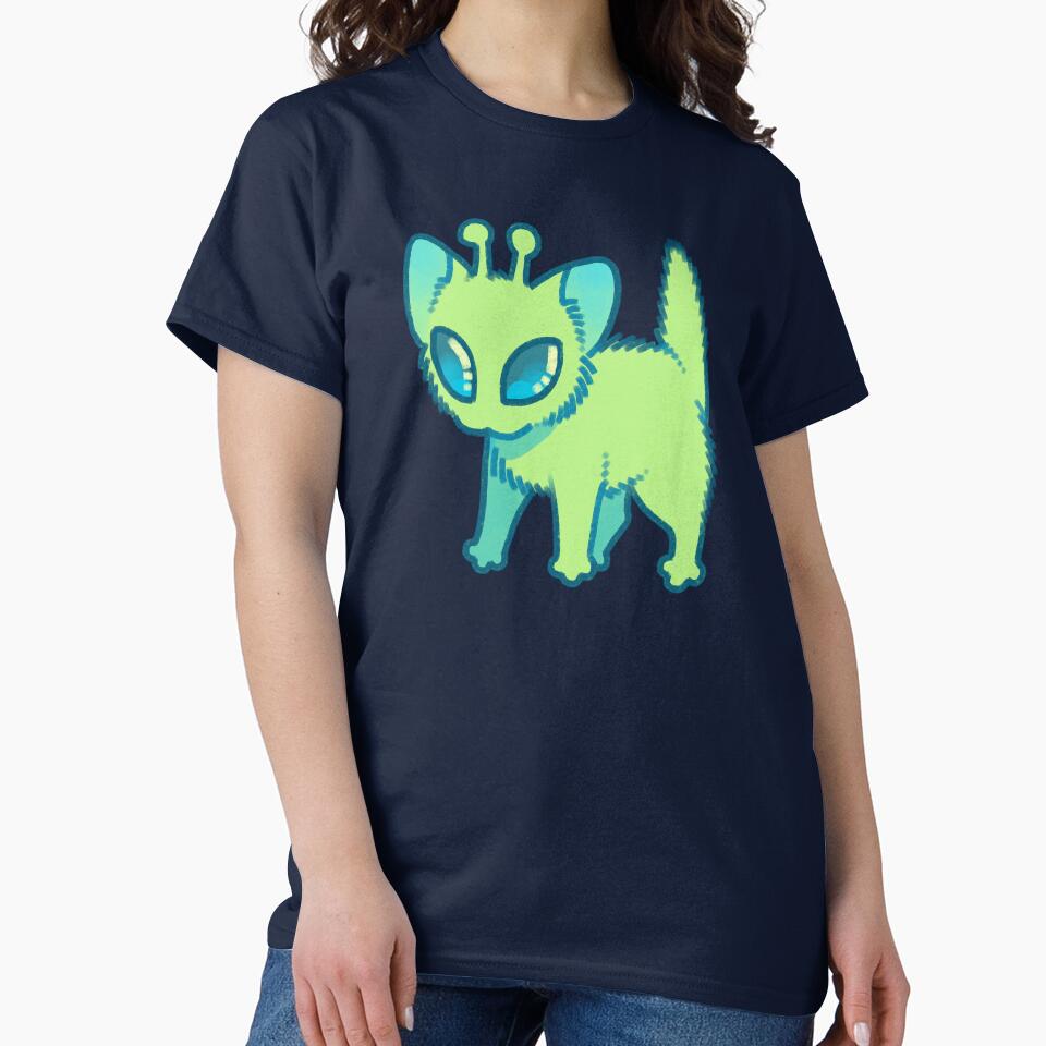 Alien Kitty by Spadefish Art