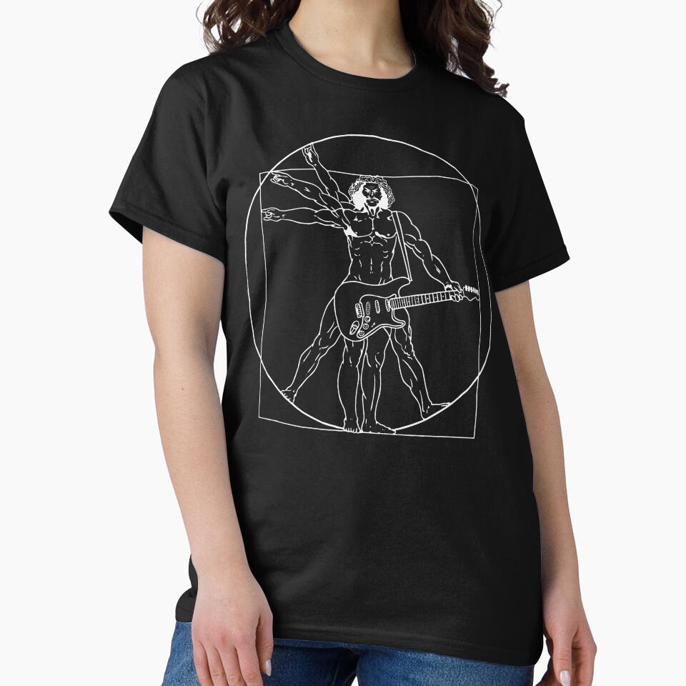 Vitruvian Man Guitar Music Player Da Vinci Guitarist by miquelmcmullen