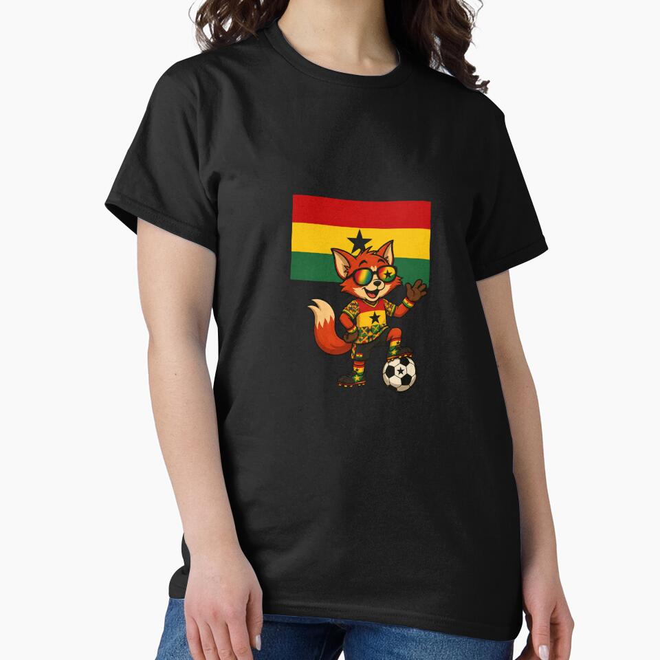 Ghana Football Fox Mascot,  Black Stars Soccer Fan by Right-UR