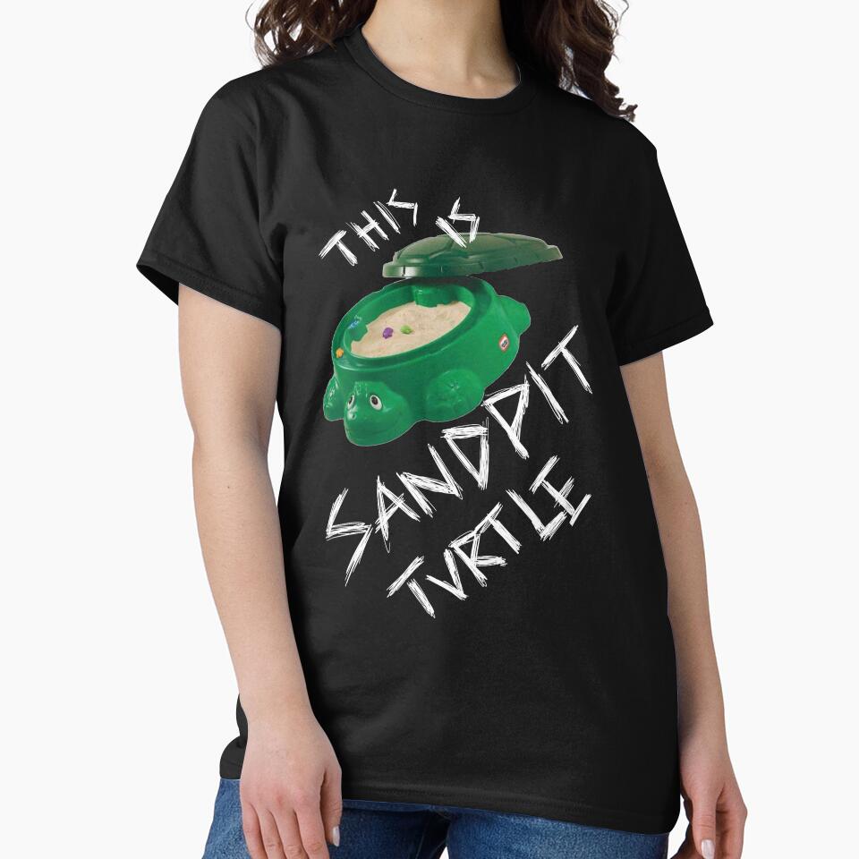 This Is Sandpit Turtle - bmth meme - white on black by eleeenav