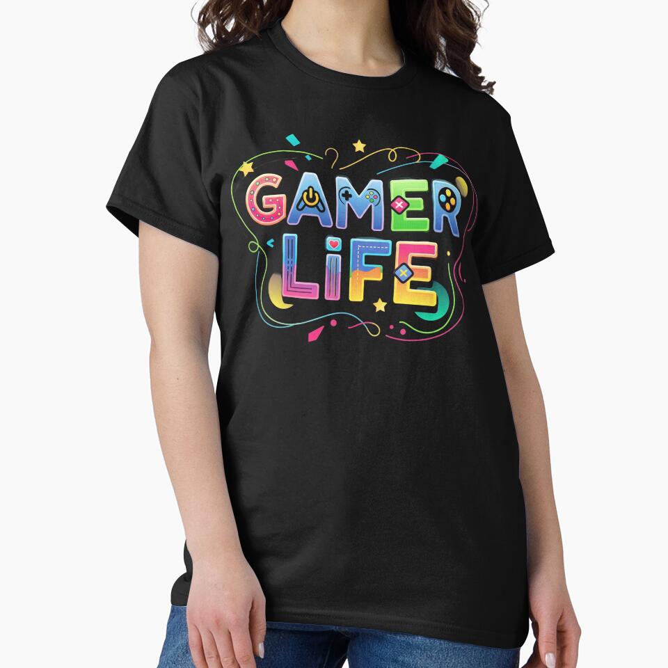 Colorful Gamer Life Graphic Design by Cloud-Riders