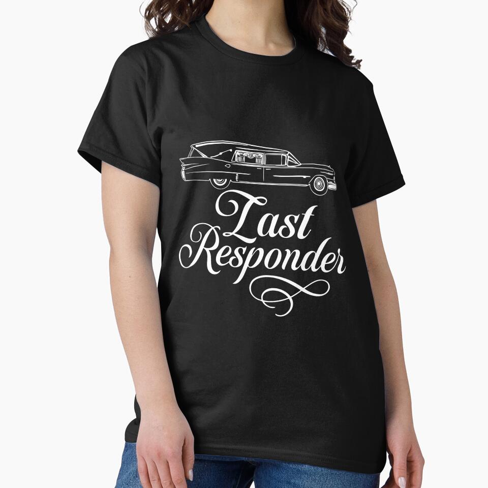 Vintage Hearse Last Responder Dark Humor Design by w1ckerman