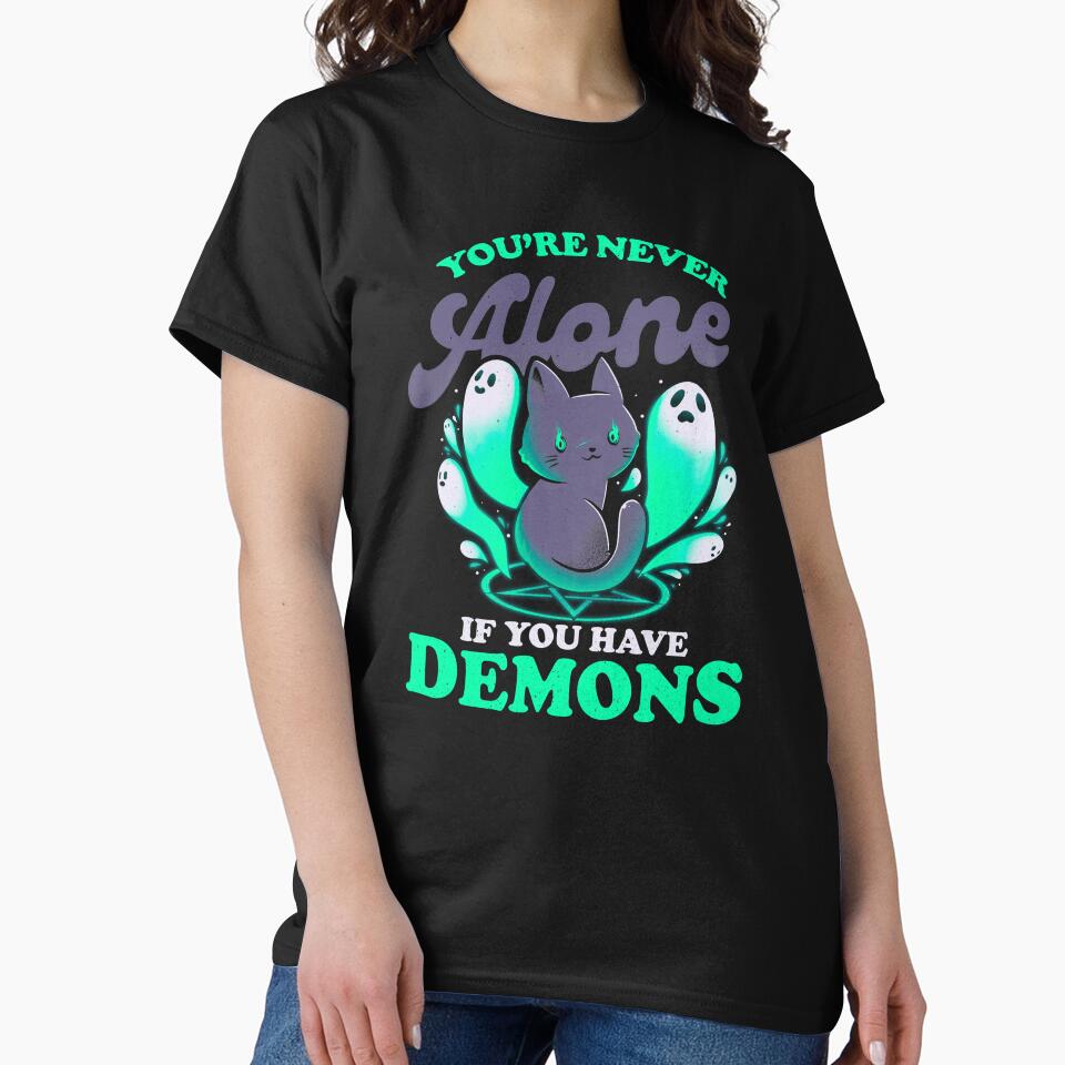 Me And My Demons - Cute Evil Cat Gift by EduEly