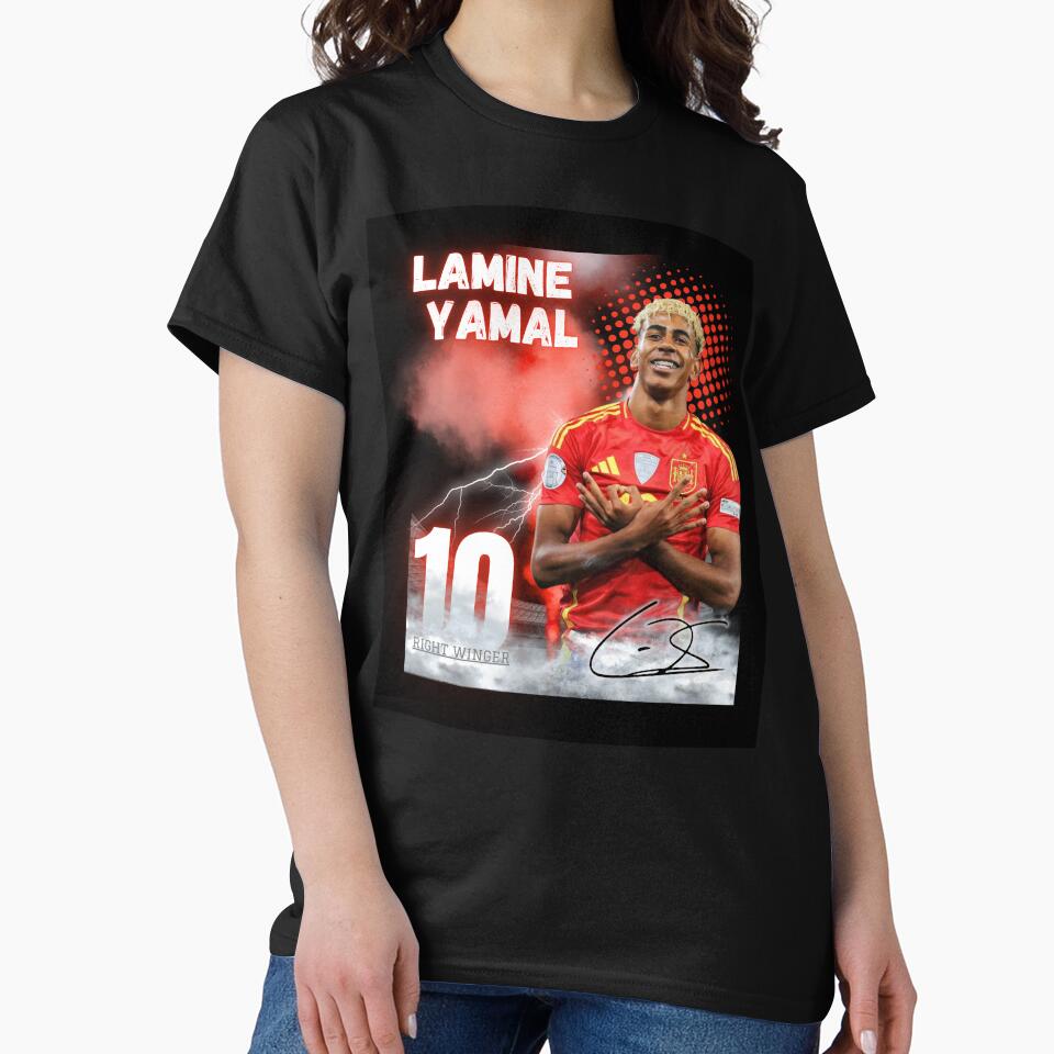 Lamine Yamal Barcelona Spain Wonderkid Football Art Design Poster by WildPetal