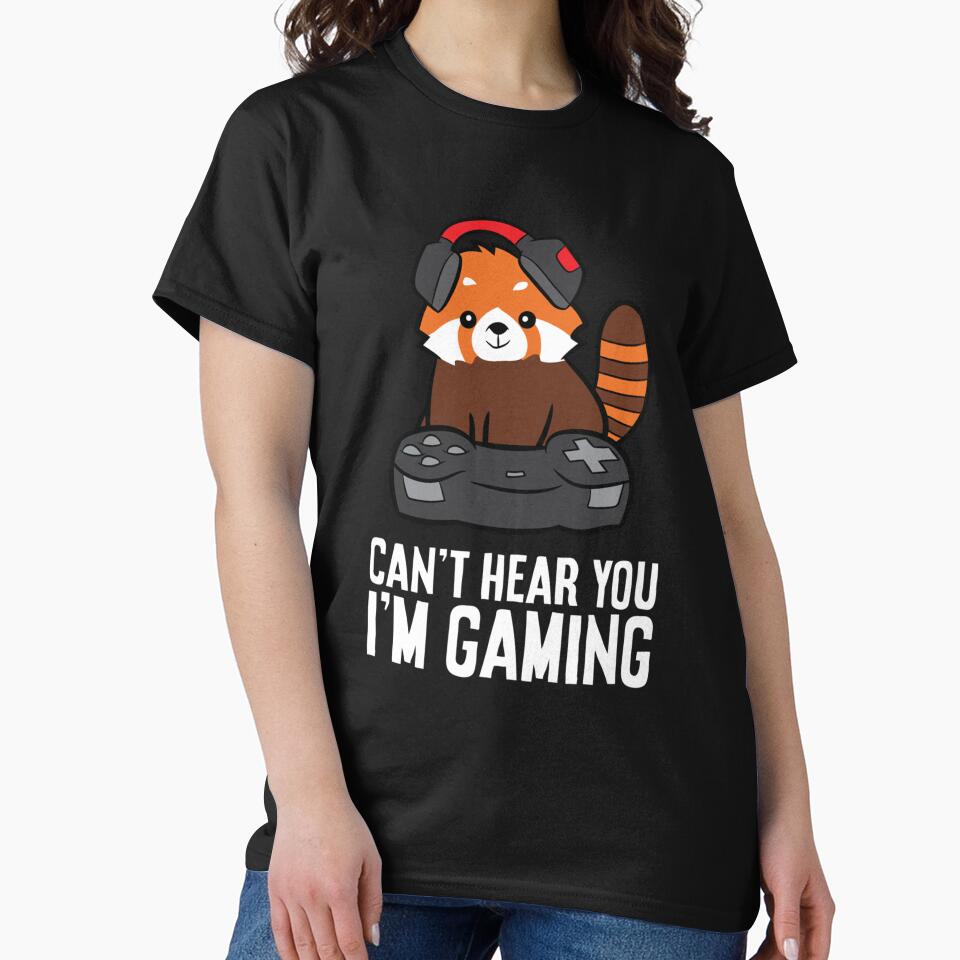 Red Panda Gaming Can't Hear You I'm Gaming Red Panda by taaddison50