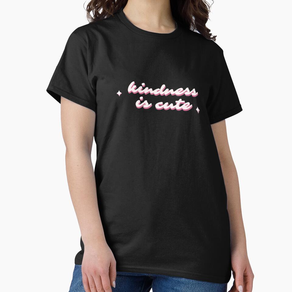 Kindness is Cute – Retro Cute Positivity Quote | Kindness Aesthetic Typography by Latina Charm