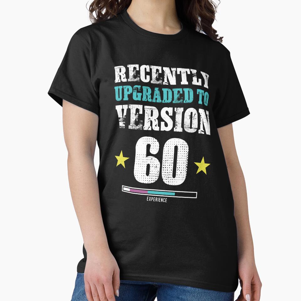 Funny Version 60.0 Gift graphic For Geek 60th Party by Lisbob