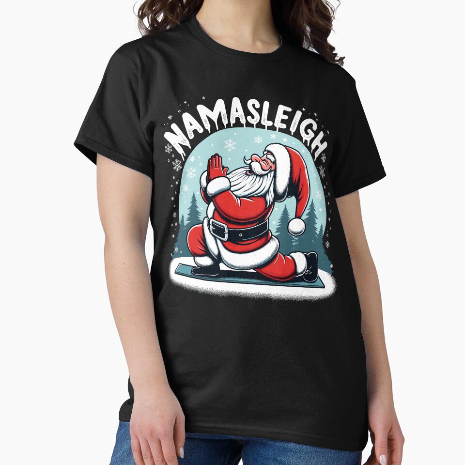 Namasleigh Funny Yoga Gift Men Women Ugly Christmas Yoga by KsuAnn