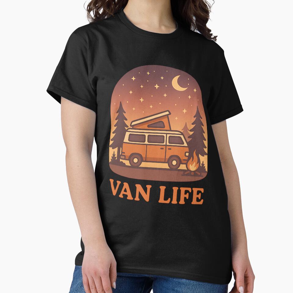 Van Life Adventure - Retro Camper Van Road-Trip by stylishdzign