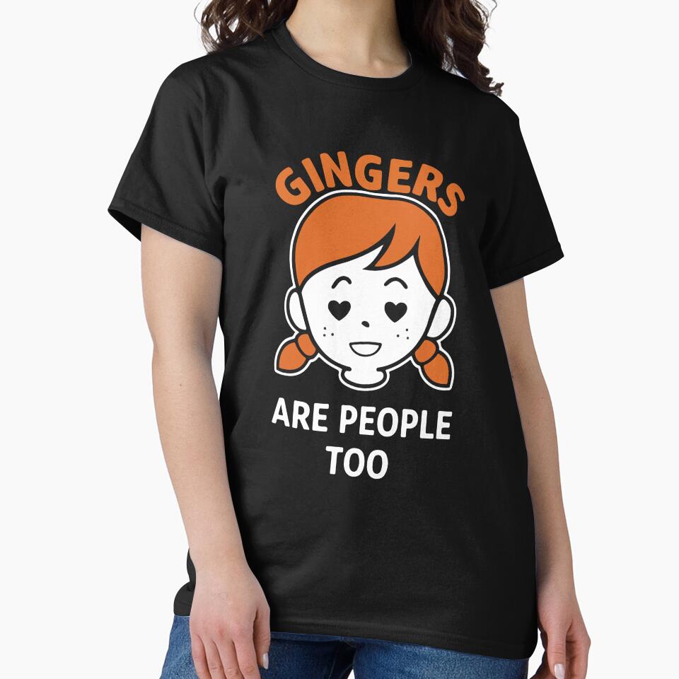 Gingers Are People Too Funny Redhead Humor Retro by kiralynstration