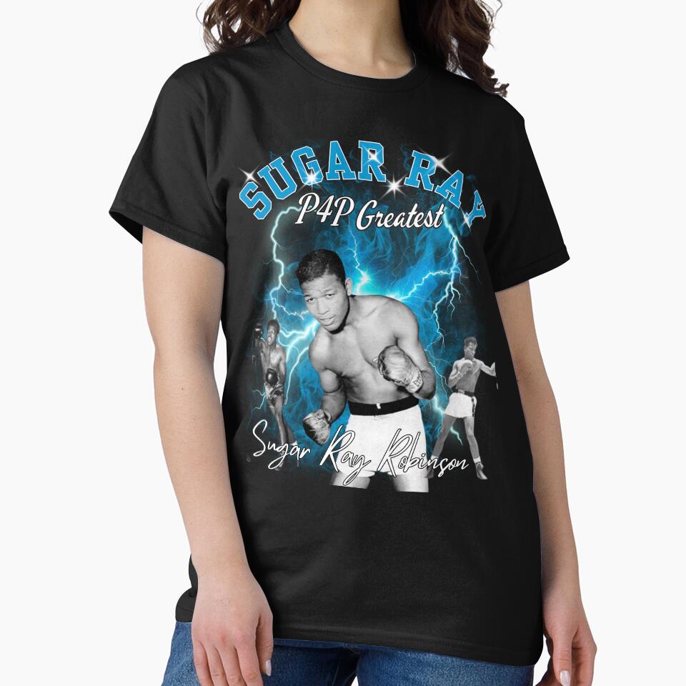 Sugar Ray Robinson boxing tshirt by dayfrit