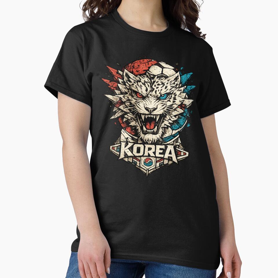 Korea Soccer Tiger | Korean Football Fan Art | Fierce Tiger Mascot Sports Design by JonelCrafts