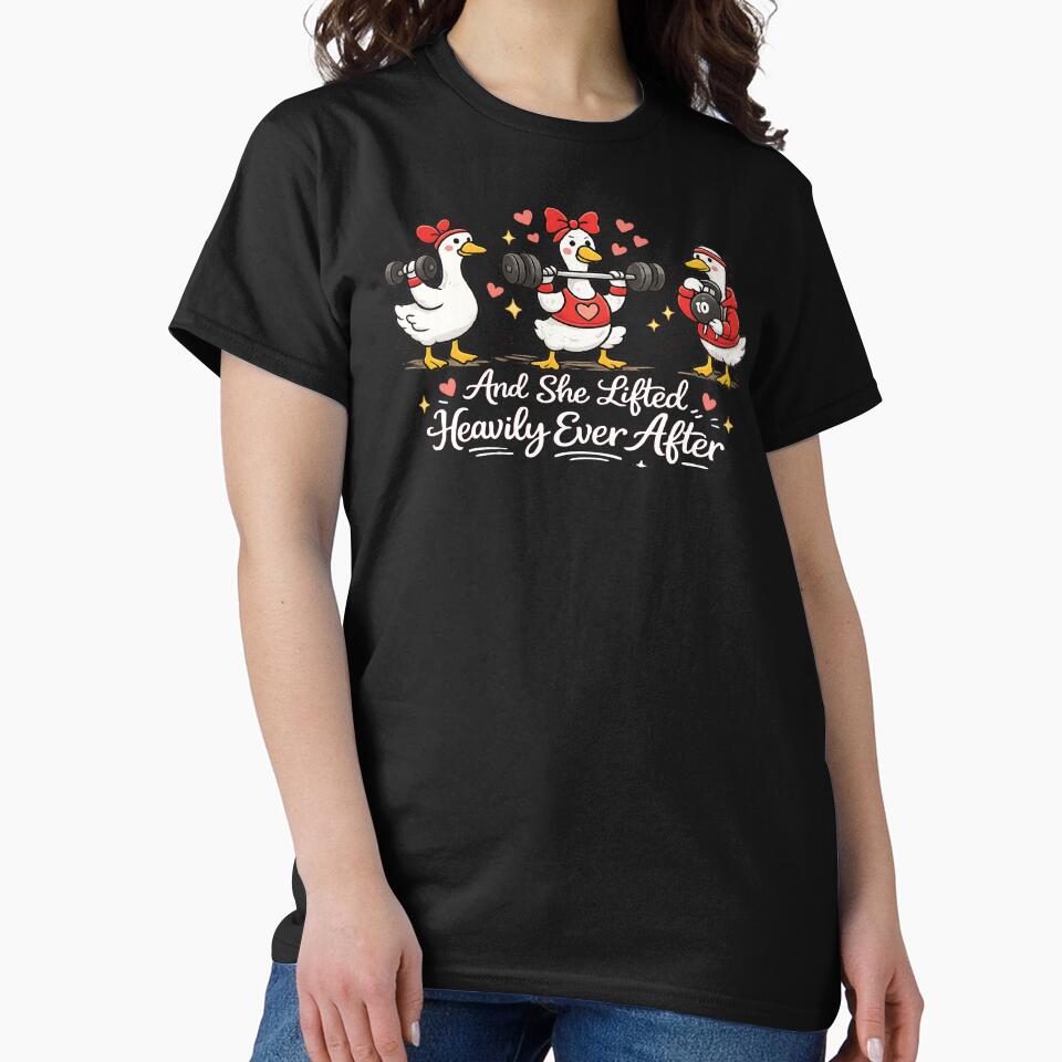 And She Lifted Heavily Ever After,Women's Gym by CloudyPress