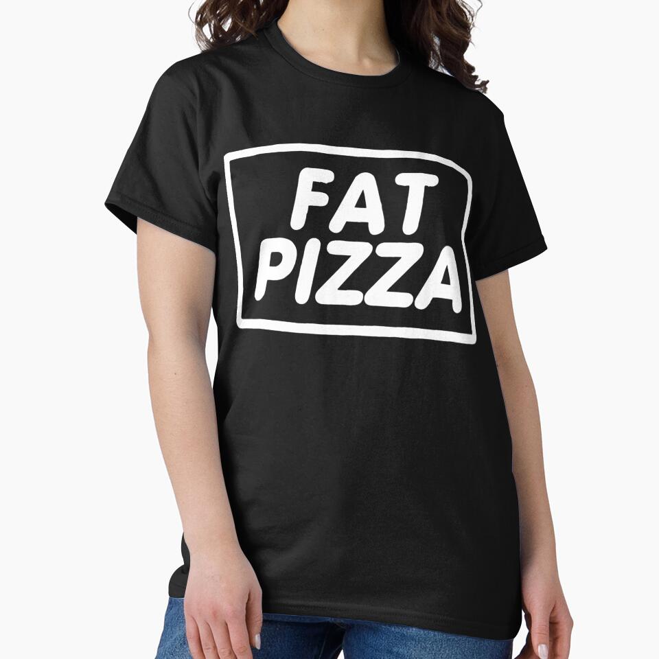 Best seller fat pizza logo merchandise by RolandPinto